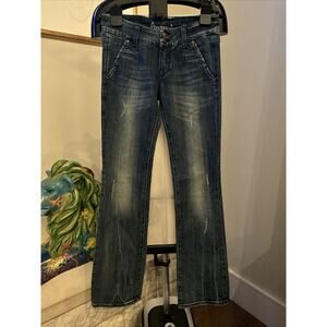 Anoname Jeans Eva Trouser Bootcut Y2K Size 27 Rare Discontinued Medium Wash